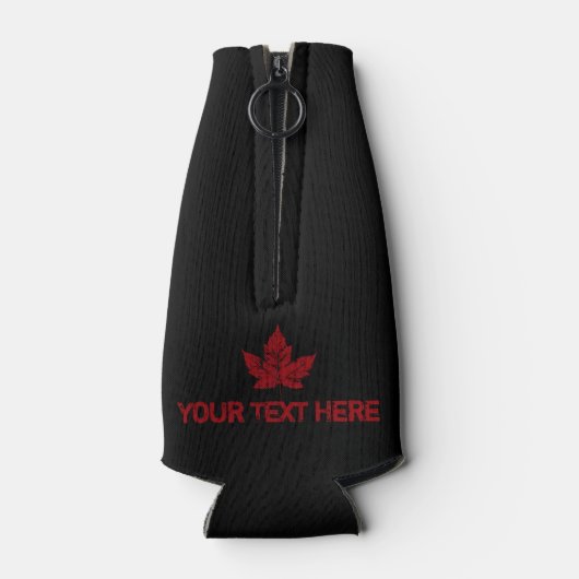 カナダ土産ボトルクールパーソナライズされた ボトルクーラー (裏面)