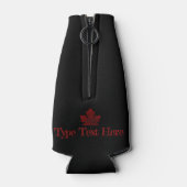 カナダ土産ボトルクールパーソナライズされた ボトルクーラー (裏面)