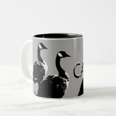 カナダ土産マグコーヒクールーカナダグースカップ ツートーンマグカップ (正面左)
