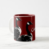 カナダ土産マグコーヒーカップCanada Goose Cup ツートーンマグカップ (正面左)