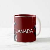 カナダ土産マグコーヒーカップCanada Goose Cup ツートーンマグカップ (正面右)
