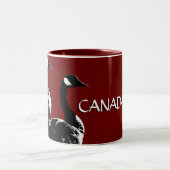 カナダ土産マグコーヒーカップCanada Goose Cup ツートーンマグカップ (中央)
