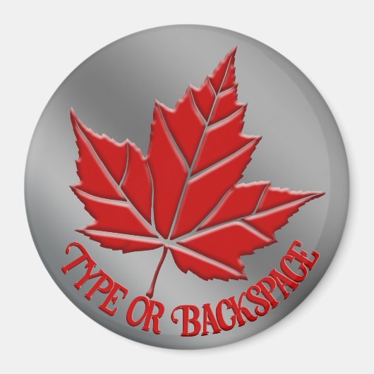 カナダ土産磁石パーソナライズされたカナダ・ギフト マグネット (正面)