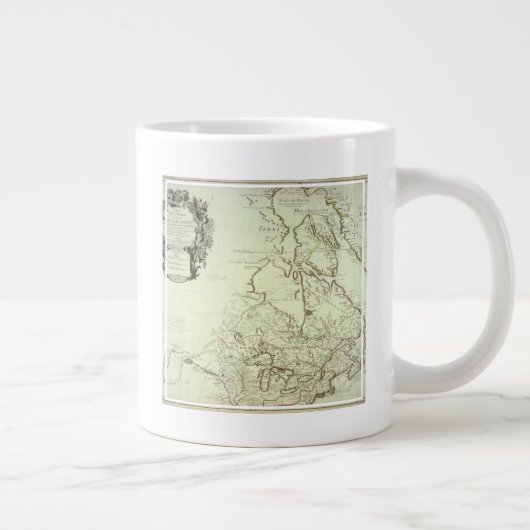 カナダ地図 ジャンボコーヒーマグカップ (右)