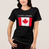 カナダ大好き。カナダの旗 トライブレンドＴシャツ (正面)