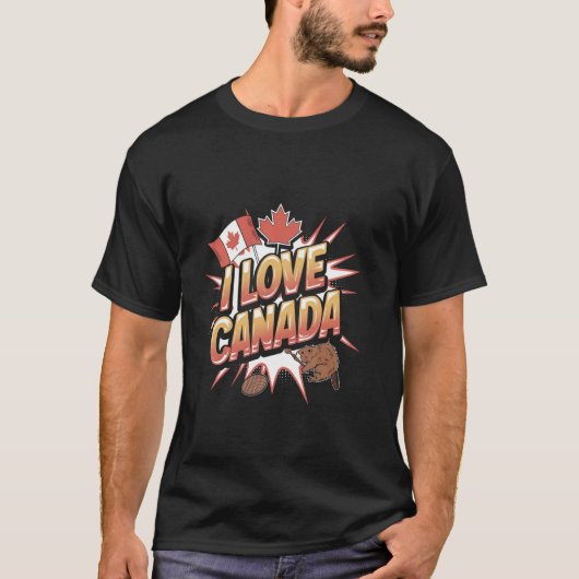 カナダ大好き カナディアン Tシャツ (正面)
