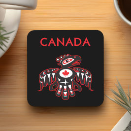 カナダ太平洋北西部ハイダバードダークカラー コースター