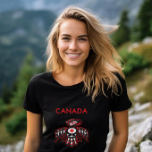 カナダ太平洋北西部ハイダバードダークカラー Tシャツ