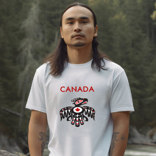 カナダ太平洋北西部ハイダバードライトカラー Tシャツ