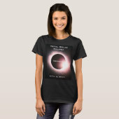 カナダ太陽の皆既食2024年4月8日 Tシャツ (正面フル)
