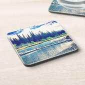 カナダ威厳のあるの荒野の森。買今 コースター (左側)