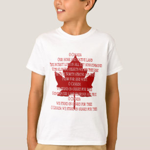 カナダ子供用スウェット カナダ国歌のお土産 Tシャツ