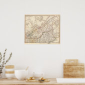 カナダ州南部， NB, NY, Vt, Maine ポスター (キッチン)