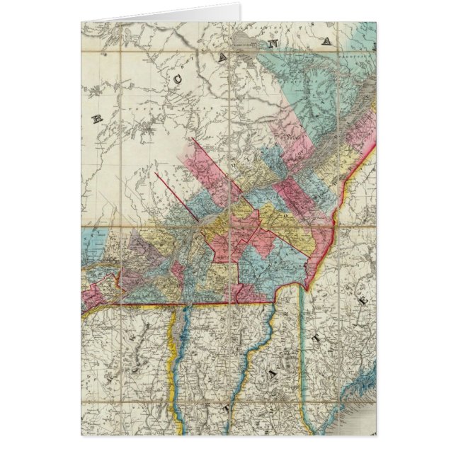 カナダ州地図 (正面)