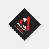 カナダ市民権お祝い スタンダードカクテルナプキン (角)