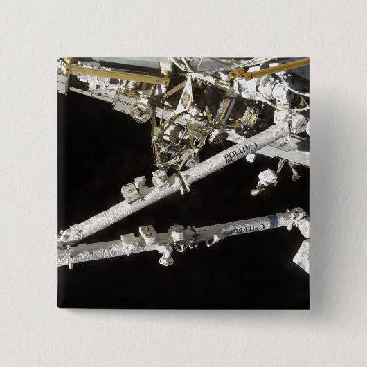 カナダ建ての宇宙駅 缶バッジ (正面)