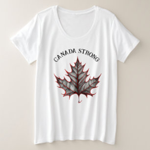 カナダ強 プラスサイズTシャツ