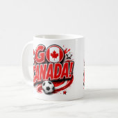 カナダ愛国サッカーファンマグカップ | カナディアン コーヒーマグカップ (正面左)