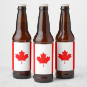 カナダ愛国国旗 ビールラベル (ボトル)