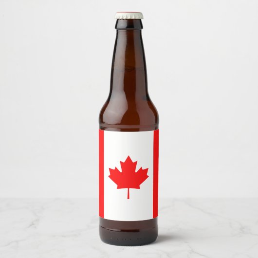 カナダ愛国国旗 ビールラベル (正面)
