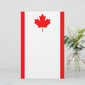 カナダ愛国国旗 便箋 (スタンド正面)