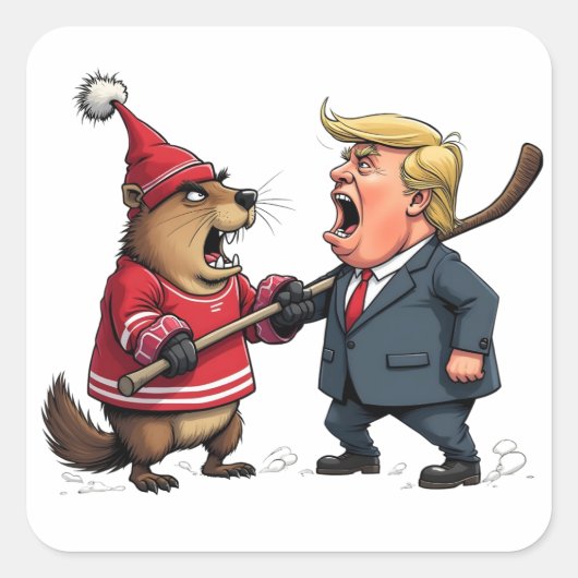 カナダ戦トランプ スクエアシール (正面)