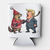 カナダ戦トランプ 缶クーラー (正面)