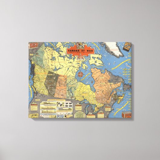 カナダ戦争時 キャンバスプリント (正面)