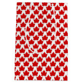 カナダ抱き枕キュートカナダメープルリーフ抱き枕 ミディアムペーパーバッグ (裏面)