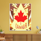 カナダ抽象芸術芸術 キャンバスプリント (インサイチュ (リビング))