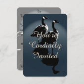 カナダ招待状パーソナライズされたズカナダグースRSVP 招待状 (正面/裏面)