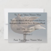 カナダ招待状パーソナライズされたズカナダグースRSVP 招待状 (裏面)