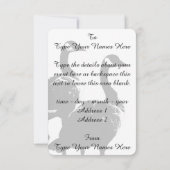 カナダ招待状パーソナライズされたズカナダグースRSVP 招待状 (裏面)