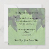 カナダ招待状パーソナライズされたMaple Leaf CN RSVP 招待状 (裏面)