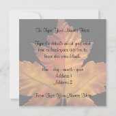 カナダ招待状パーソナライズされたMaple Leaf CN RSVP 招待状 (裏面)