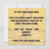 カナダ招待状パーソナライズVarsityカナダRSVP 招待状 (裏面)