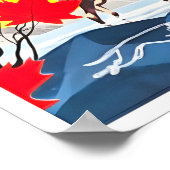 カナダ旅行ポスター カナダの壁画 マウンティー ポスター (角)