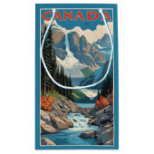 カナダ旅行ポスター スモールペーパーバッグ (裏面)