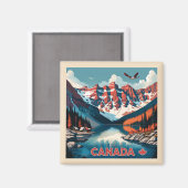 カナダ旅行ポスター マグネット (正面/裏面)
