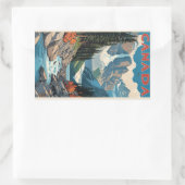 カナダ旅行ポスター 長方形シール (バッグ)