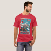 カナダ旅行ポスター Tシャツ (正面フル)
