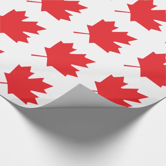 カナダ日の大きいカナダの旗のカエデの葉 ラッピングペーパー (角)