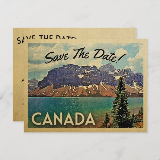カナダ日付のヴィンテージはがきを保存 案内ポストカード (正面/裏面)