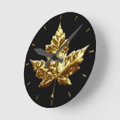 カナダ時計金ゴールドメダルカナダ記念時計 ラウンド壁時計 (傾斜)