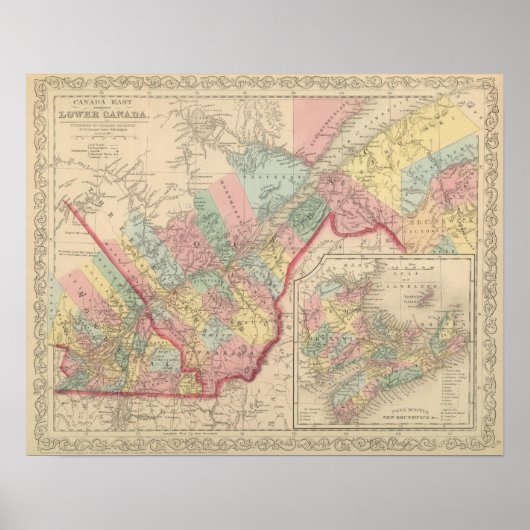 カナダ東部低域地域 ポスター (正面)