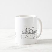 カナダ様式化シティスカイラインコーヒーMuコーヒーマグ コーヒーマグカップ (正面右)