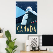 カナダ機関車の旅行ポスター ポスター (ホームオフィス)