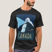 カナダ機関車の旅行ポスター Tシャツ (正面)