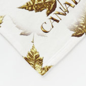 カナダ毛布カナダもみじ葉お土産ブランケット フリースブランケット (角)