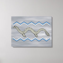 カナダ湖モンスタージガグ キャンバスプリント